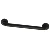 Milano 16" Brass Grab Bar in Matte Black
