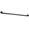 Milano 36" Brass Grab Bar in Matte Black