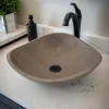 Molly Grey Marble Freeform Vessel Sink
