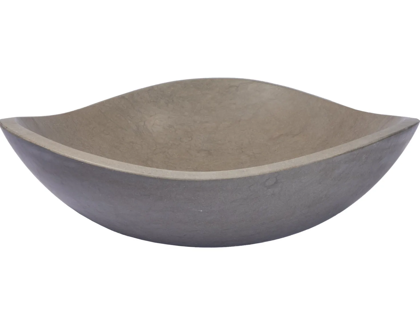 Molly Grey Marble Freeform Vessel Sink