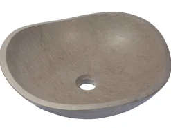 Molly Grey Marble Freeform Vessel Sink