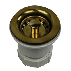 Nantucket Sinks 2 3/4" Bar Sink Drain in Polished Brass
