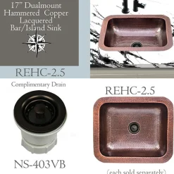 Nantucket Sinks 2 3/4" Bar Sink Drain in Ventian Bronze