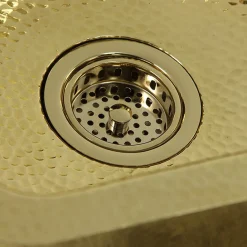Nantucket Sinks Bright Hammered Brass 17" Undermount Bar Sink