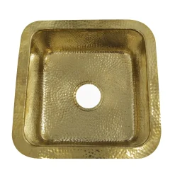 Nantucket Sinks Bright Hammered Brass 17