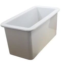 Nantucket Sinks Cape189 Single Bowl Dualmount Fireclay Bar-Prep Sink White