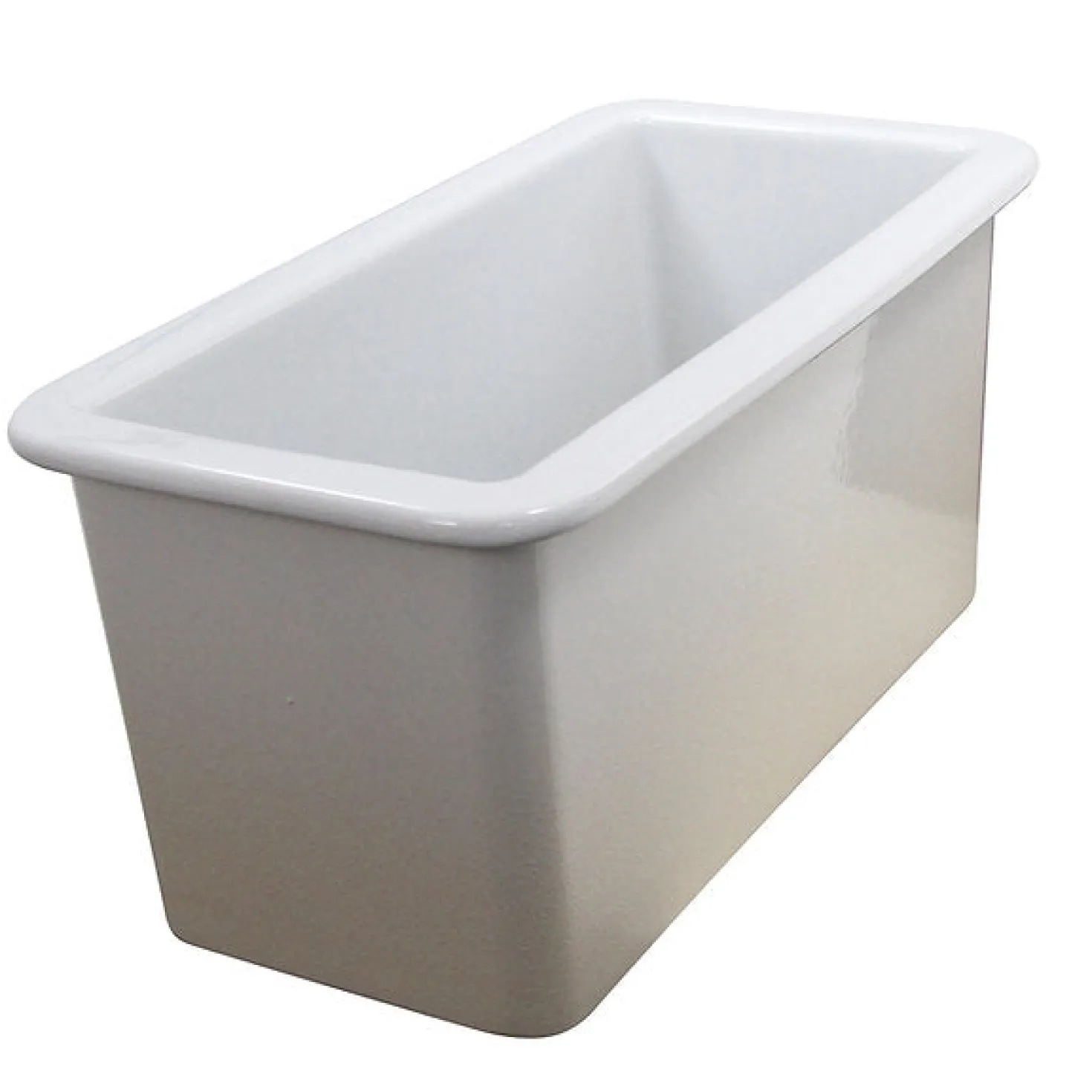 Nantucket Sinks Cape189 Single Bowl Dualmount Fireclay Bar-Prep Sink White