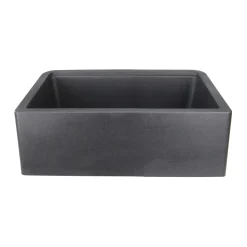 Nantucket Sinks 30" Composite Farmhouse Sink | Metallic Black
