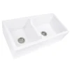 Nantucket Sinks 60/40 Double Bowl Farmhouse Apron Fireclay Sink Hyannis-36-DBL