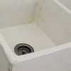 Nantucket Sinks Double Bowl Farmhouse Fireclay Sink with Shabby Straw Finish
