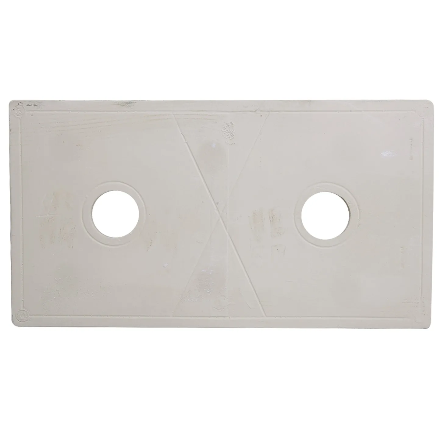 Nantucket Sinks Double Bowl Farmhouse Fireclay Sink with Shabby Straw Finish