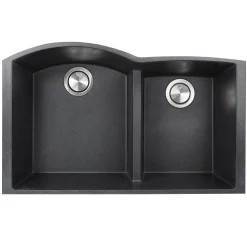 Nantucket Sinks 60/40 Double Bowl Undermount Granite Composite