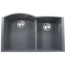 Nantucket Sinks 60/40 Double Bowl Undermount Granite Composite