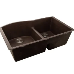 Nantucket Sinks 60/40 Double Bowl Undermount Granite Composite