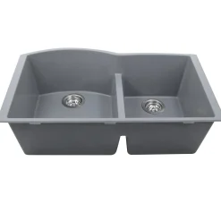 Nantucket Sinks 60/40 Double Bowl Undermount Granite Composite