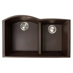 Nantucket Sinks 60/40 Double Bowl Undermount Granite Composite