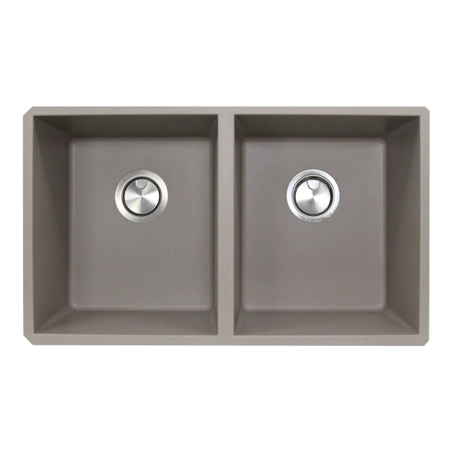 Nantucket Sinks 50/50 Double Bowl Undermount Granite Composite