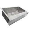 Nantucket Sinks EZApron33 RetroFit Undermount Stainless Steel Kitchen Sink with 7" Apron Front