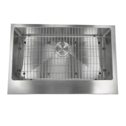 Nantucket Sinks EZApron33 RetroFit Undermount Stainless Steel Kitchen Sink with 7