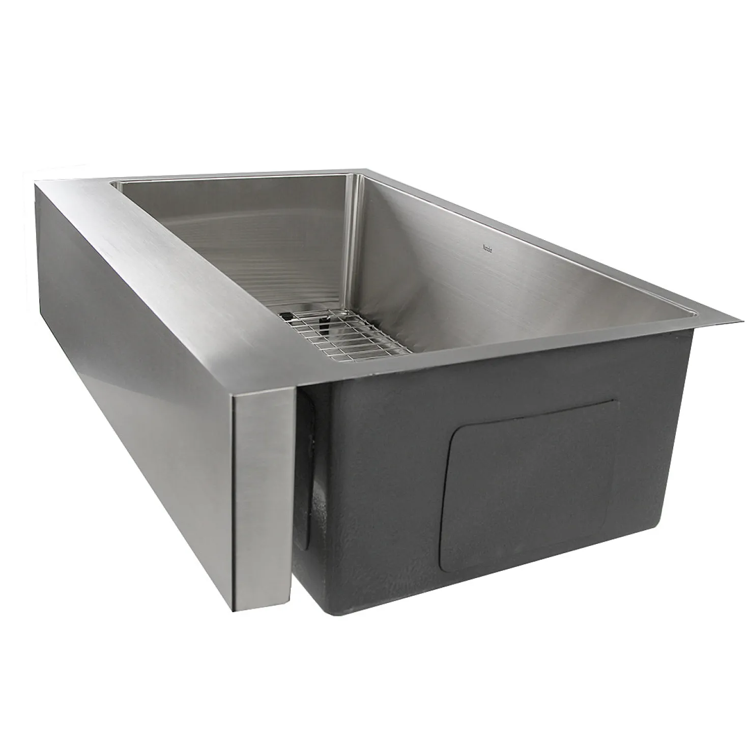 Nantucket Sinks EZApron33-9 RetroFit Single Bowl Undermount Stainless Steel Kitchen Sink with 9" Apron Front