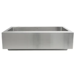 Nantucket Sinks EZApron33-9 RetroFit Single Bowl Undermount Stainless Steel Kitchen Sink with 9