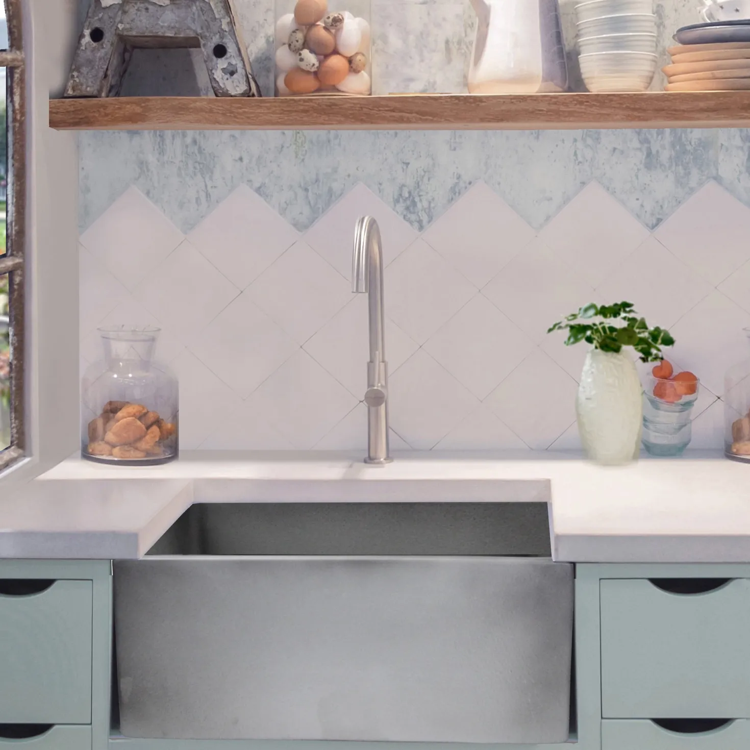 Nantucket Sinks 23" Farmhouse Fireclay Sink