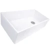 Nantucket Sinks 36" Farmhouse Fireclay Sink with Offset Drain and Grid