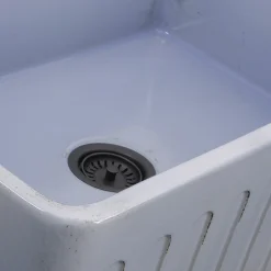 Nantucket Sinks 30" Farmhouse Fireclay Sink with Shabby Sugar Finish