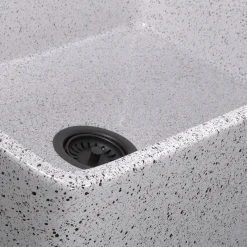 Nantucket Sinks 30" Farmhouse Fireclay Sink with Pietra Sarda Finish