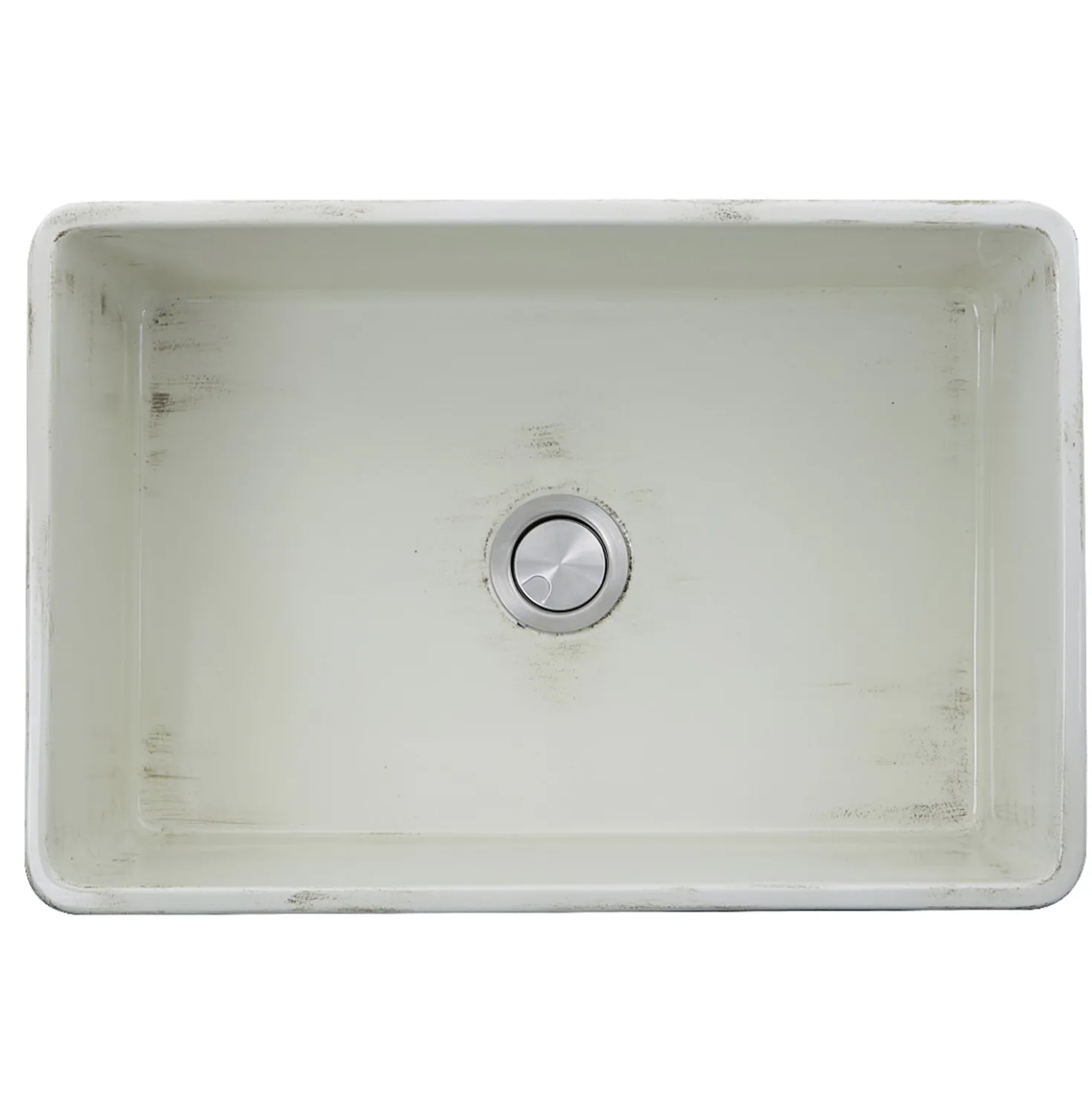 Nantucket Sinks 30" Farmhouse Fireclay Sink with Shabby Straw Finish
