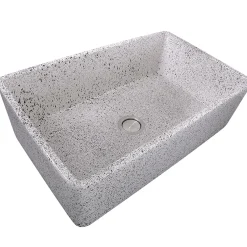 Nantucket Sinks 33" Farmhouse Fireclay Sink with Pietra Sarda Finish