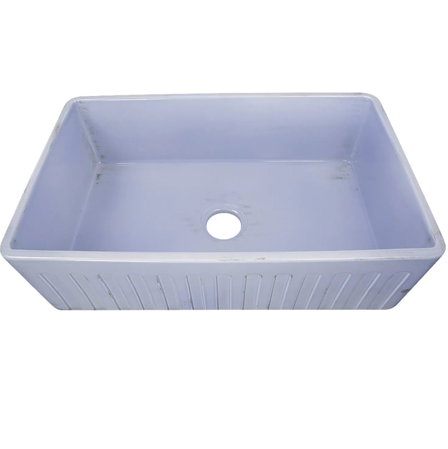 Nantucket Sinks 33" Farmhouse Fireclay Sink with Shabby Sugar Finish