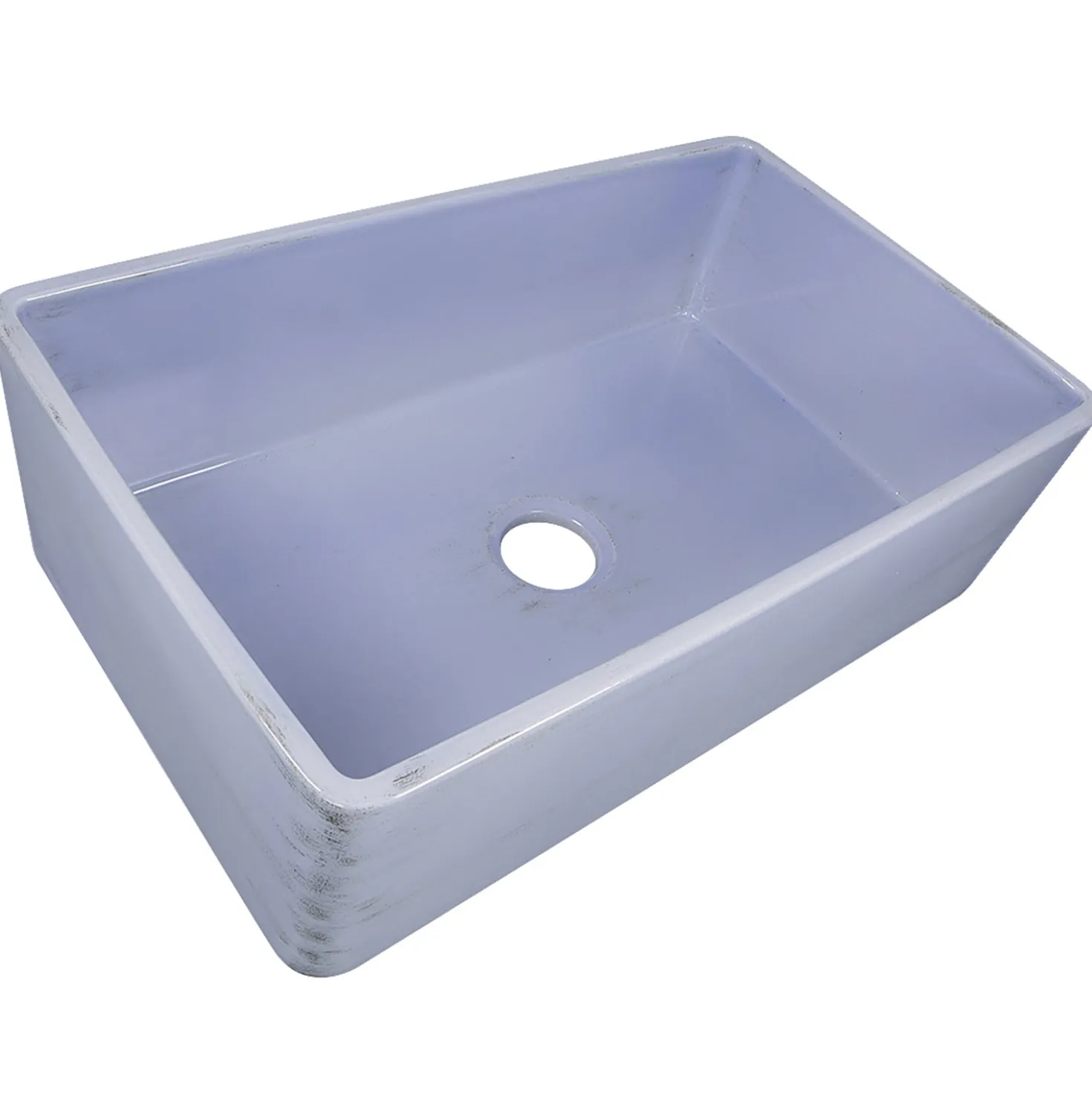 Nantucket Sinks 33" Farmhouse Fireclay Sink with Shabby Sugar Finish