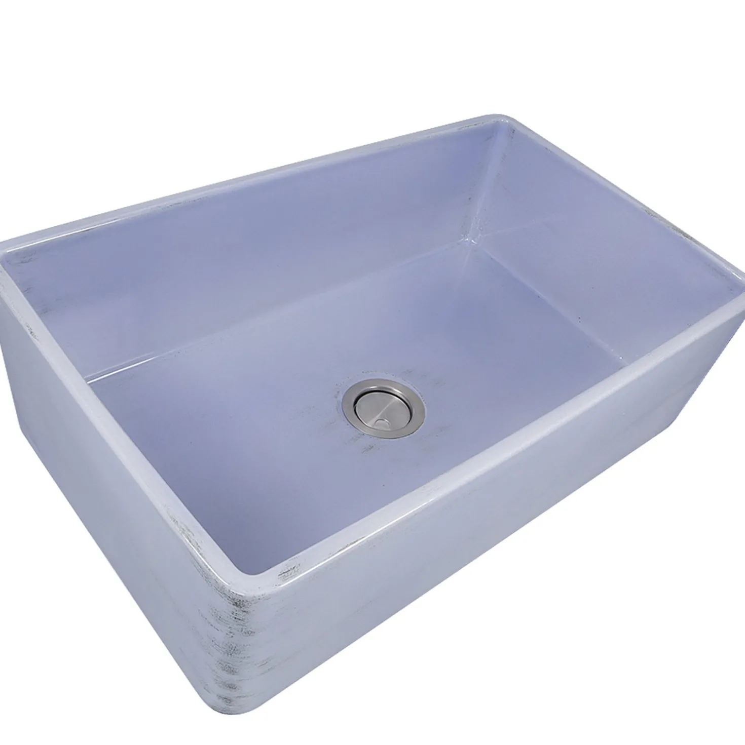 Nantucket Sinks 33" Farmhouse Fireclay Sink with Shabby Sugar Finish