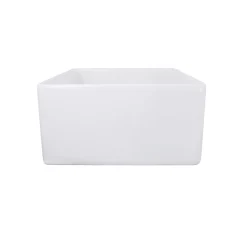 Nantucket Sinks 20" Fireclay Farmhouse Kitchen Sink T-FCFS20