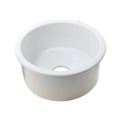 Nantucket Sinks 18" Fireclay Round Bar-Prep Sink