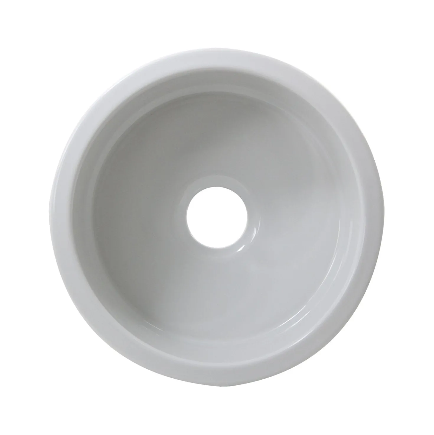 Nantucket Sinks 18" Fireclay Round Bar-Prep Sink
