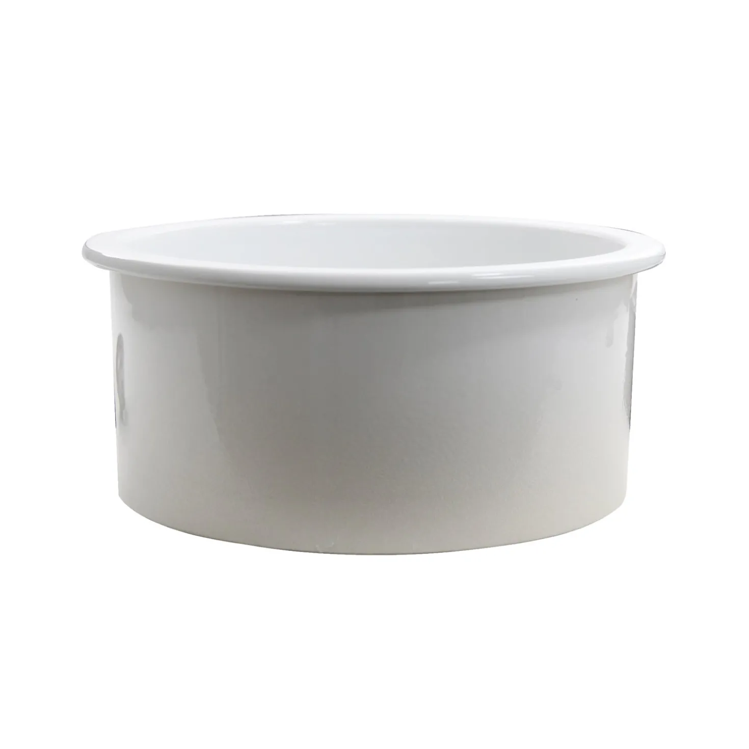 Nantucket Sinks 18" Fireclay Round Bar-Prep Sink
