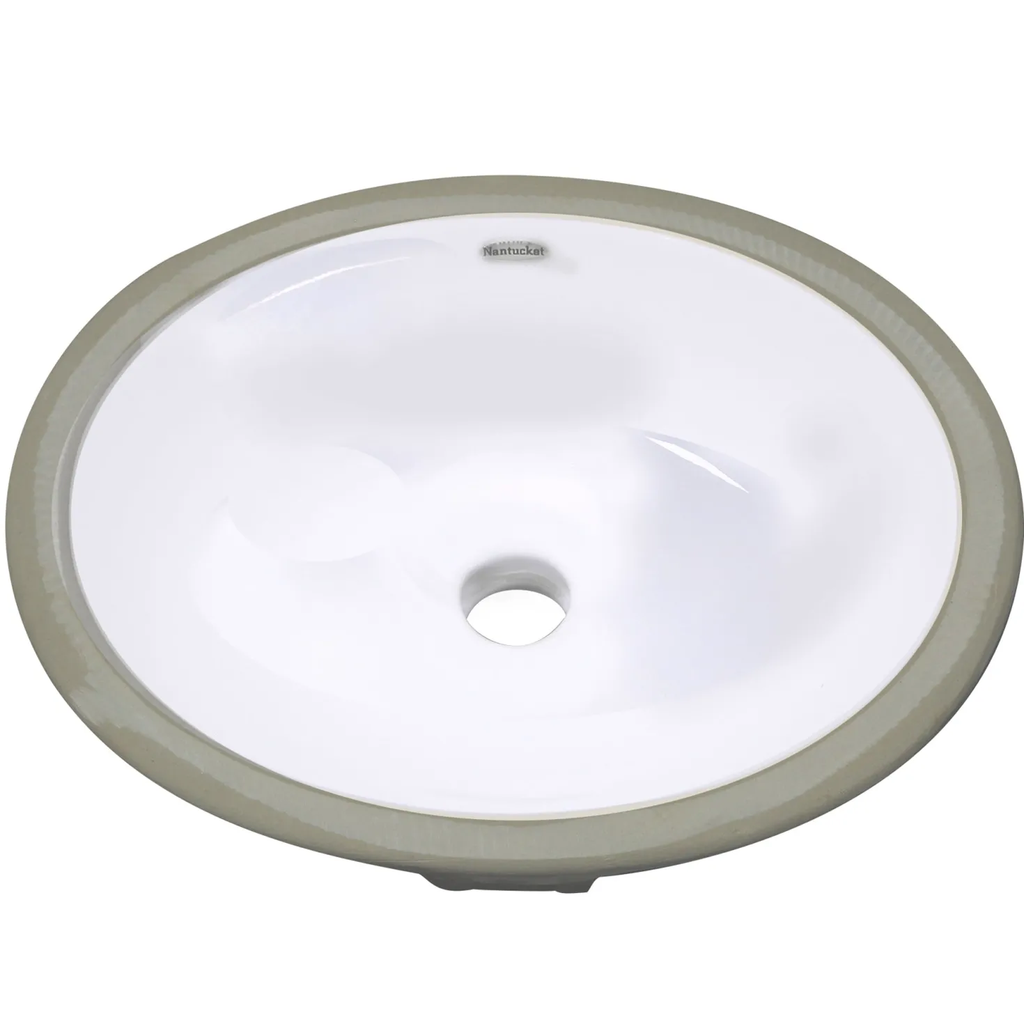 Nantucket Sinks Glazed Bottom 13x10 Undermount Ceramic Sink In White
