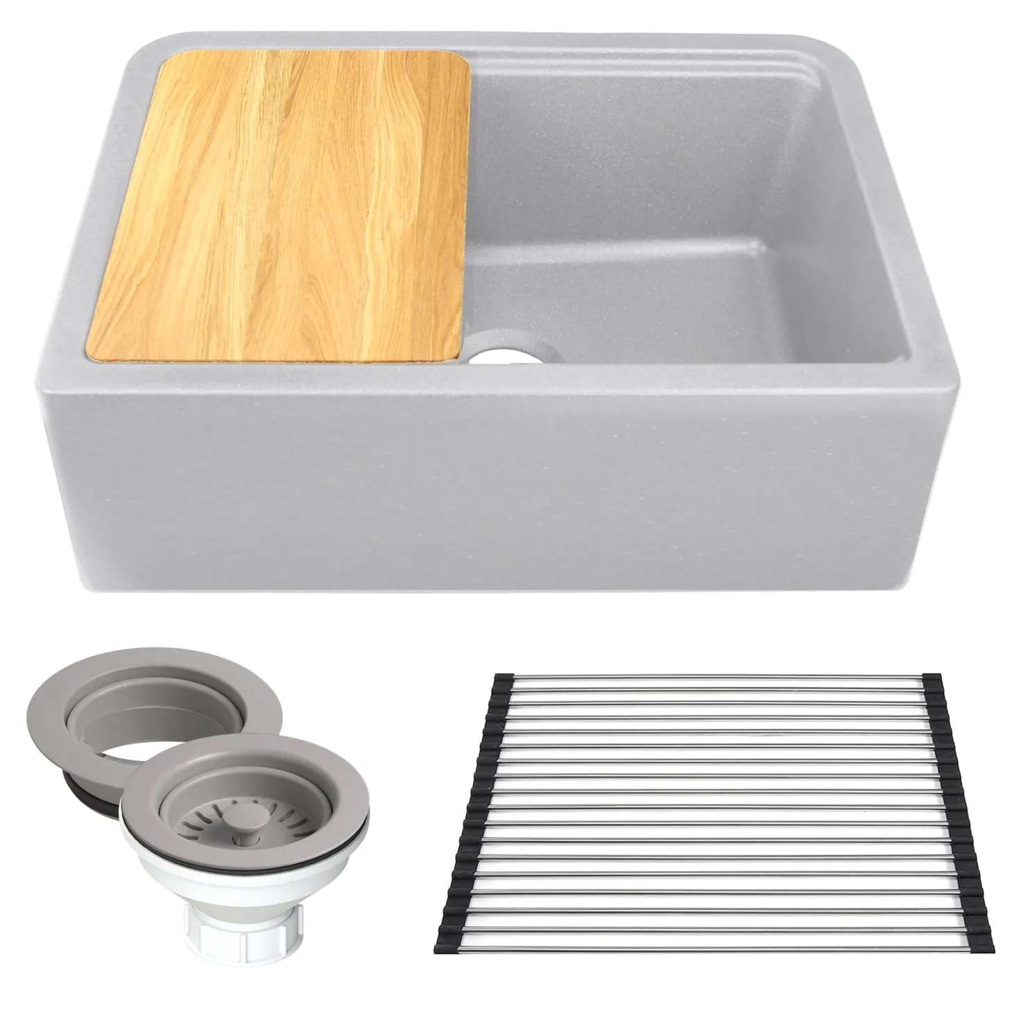 Nantucket Sinks 30" Granite Composite Workstation Apron Sink