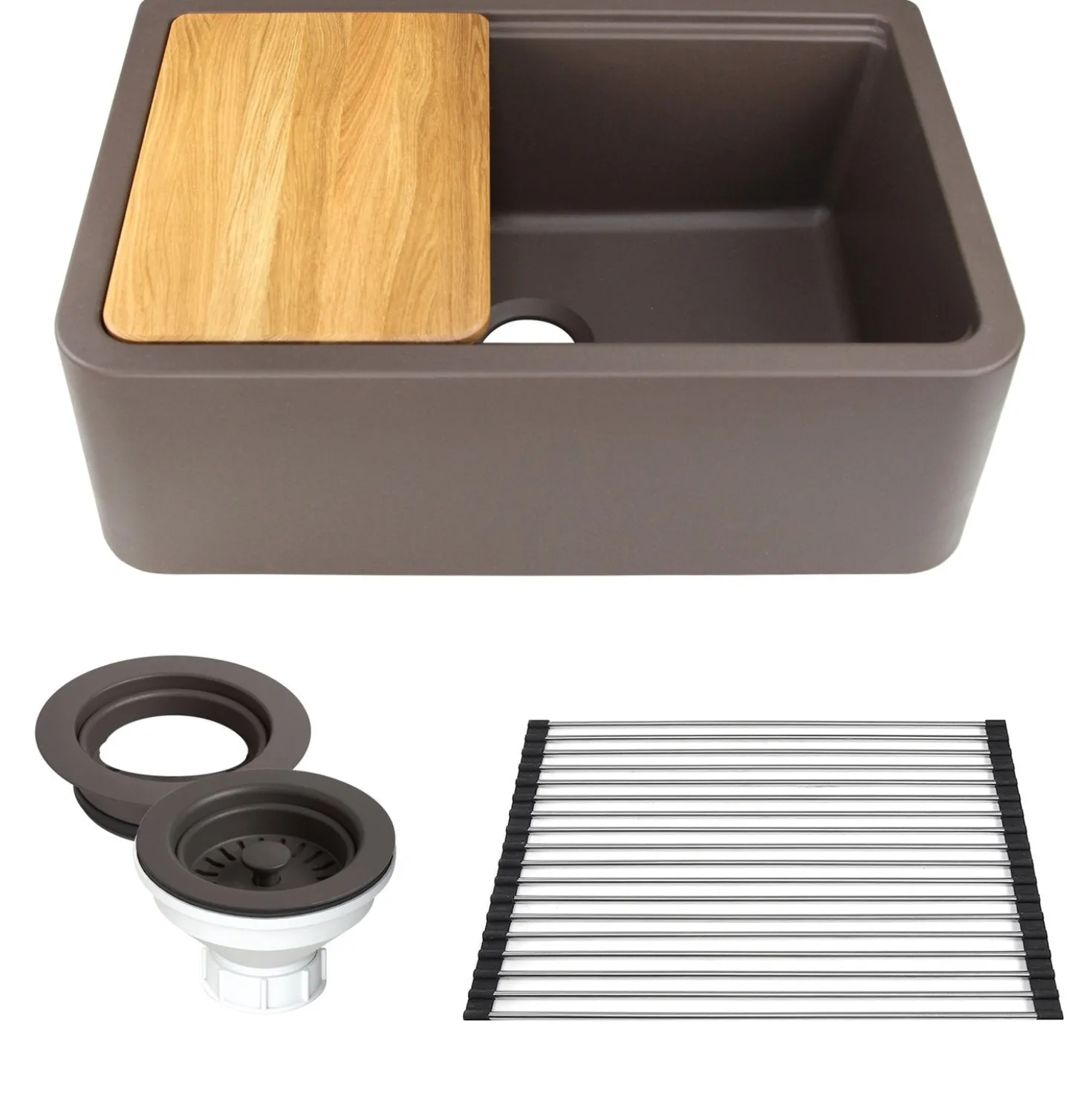 Nantucket Sinks 30" Granite Composite Workstation Apron Sink