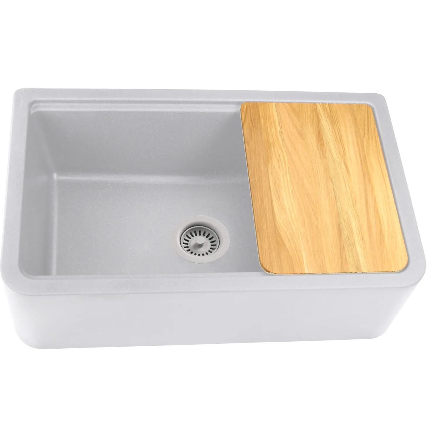 Nantucket Sinks 33" Granite Composite Workstation Apron Sink