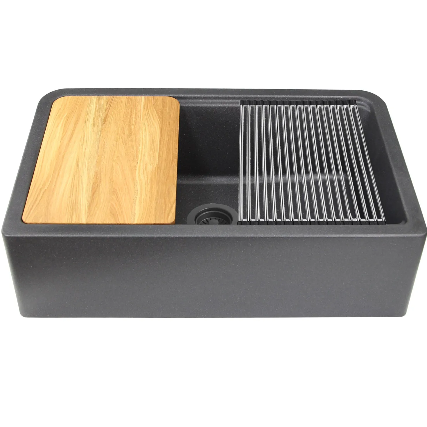 Nantucket Sinks 33" Granite Composite Workstation Apron Sink