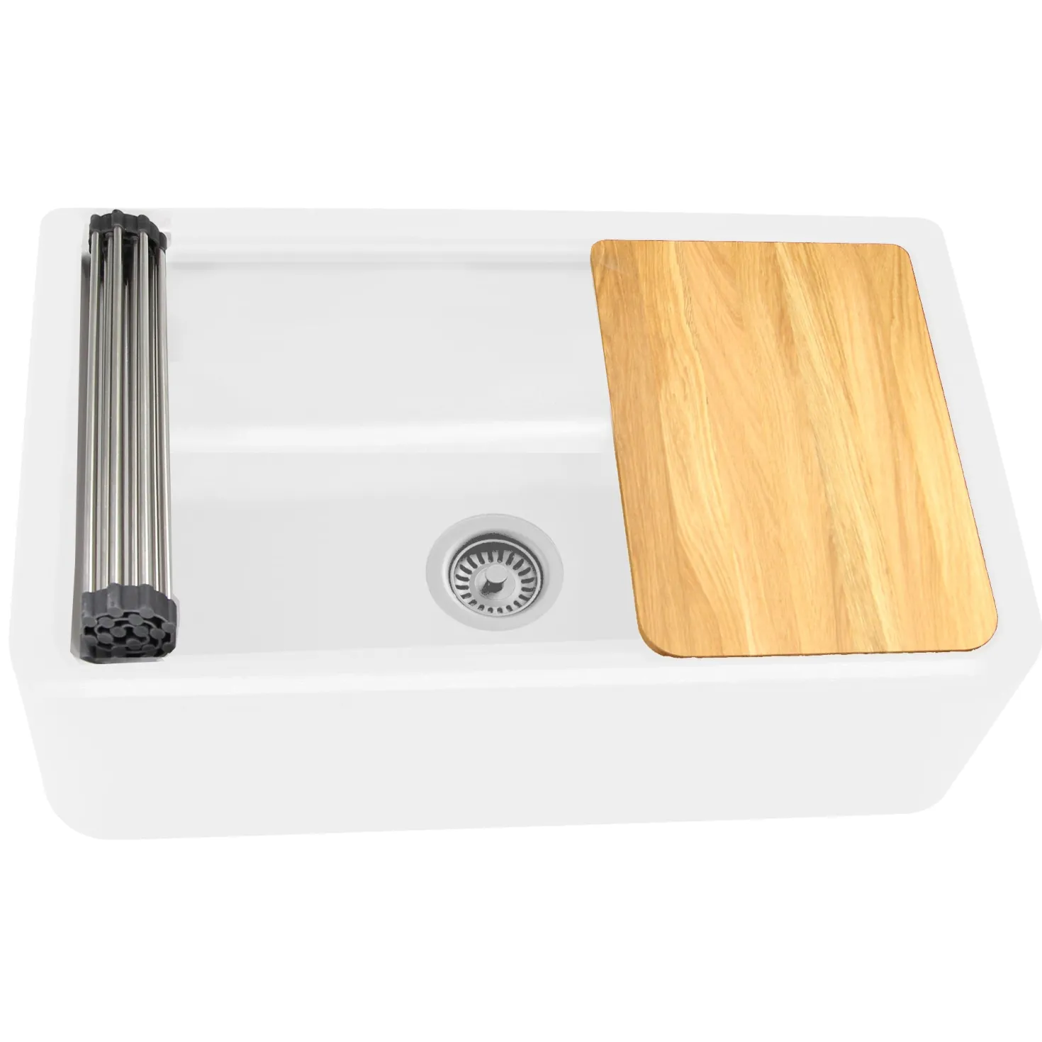 Nantucket Sinks 33" Granite Composite Workstation Apron Sink