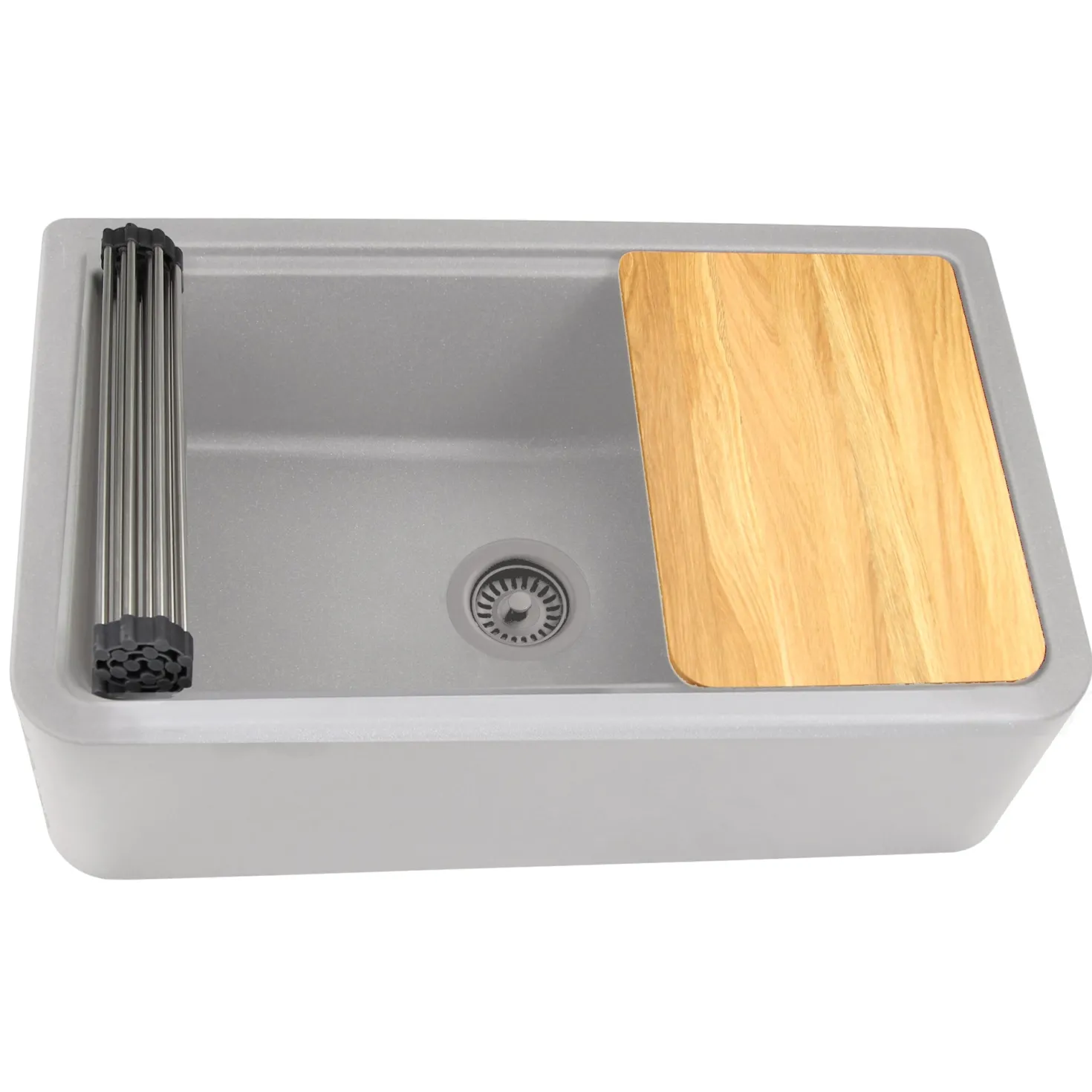 Nantucket Sinks 33" Granite Composite Workstation Apron Sink