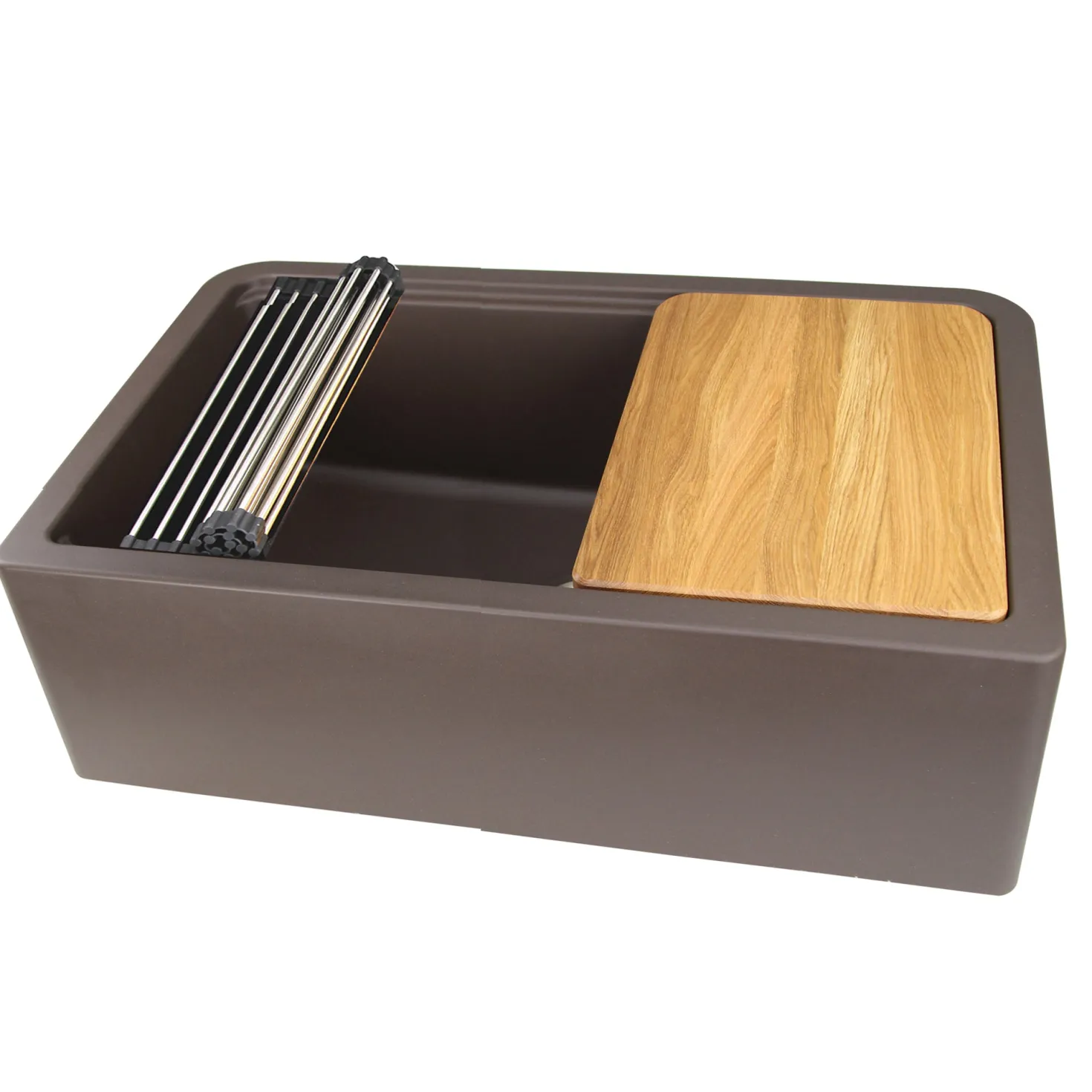 Nantucket Sinks 33" Granite Composite Workstation Apron Sink