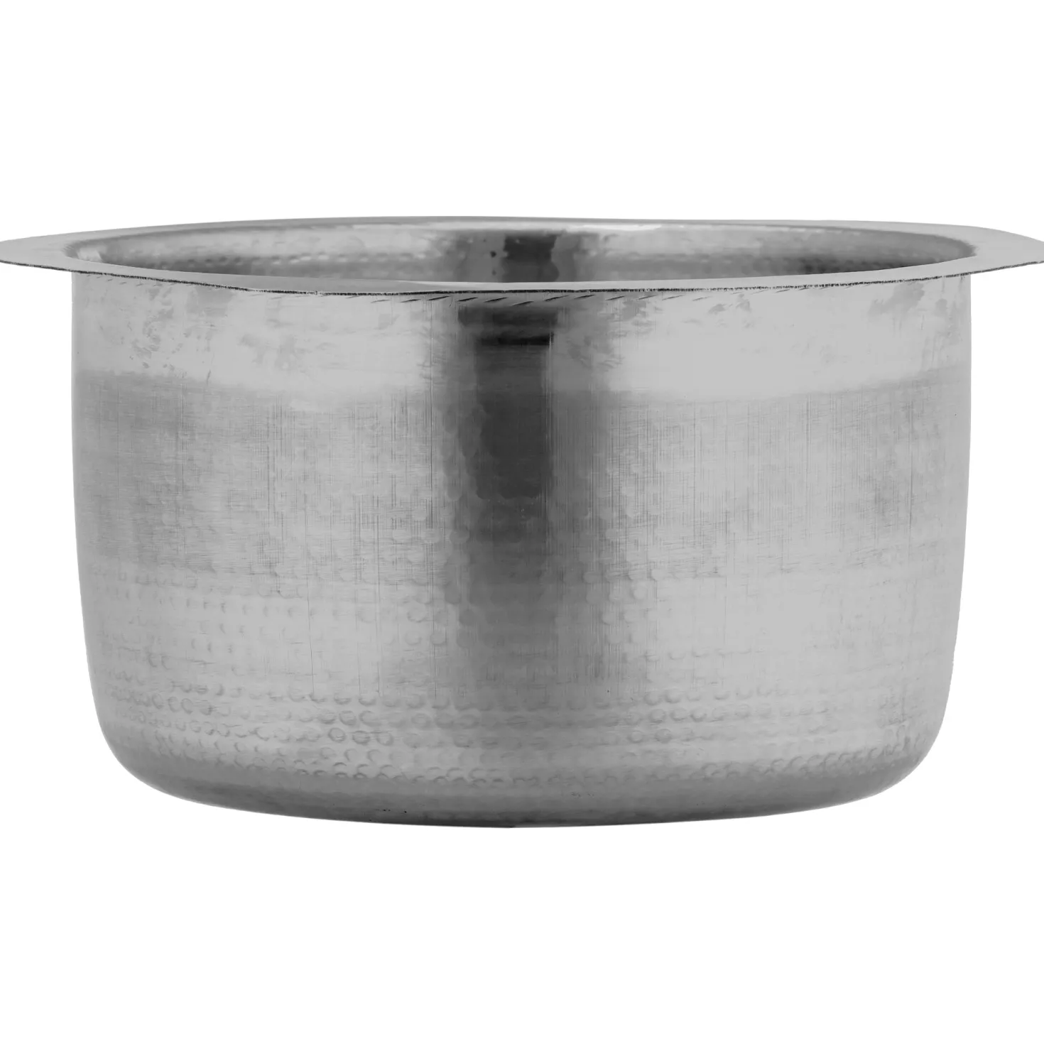 Nantucket Sinks 15" Hand Hammered Round Stainless Steel Bar Sink Satin Matte Finish