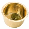 Nantucket Sinks 15"Hand Hammered Round Brass Bar Sink