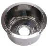 Nantucket Sinks 15"Hand Hammered Round Stainless Steel Bar Sink
