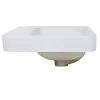 Nantucket Sinks 23-Inch 1-Hole Rectangular Drop-In Ceramic Vanity Sink DI-2317-R1